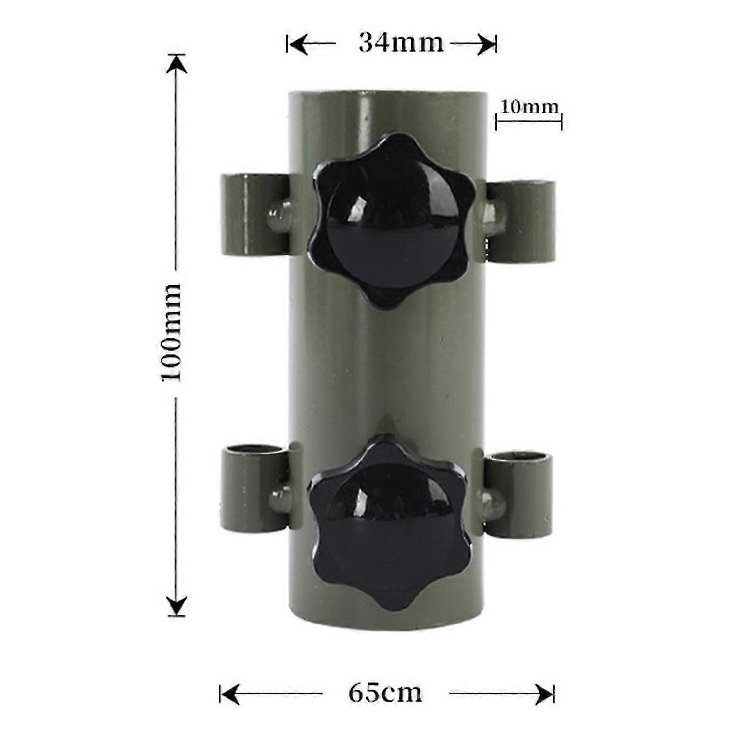 2-Piece Set of Awning Pole Fixed Tube Windproof Adjustable Outdoor Camping Tent Support Pole Accesso