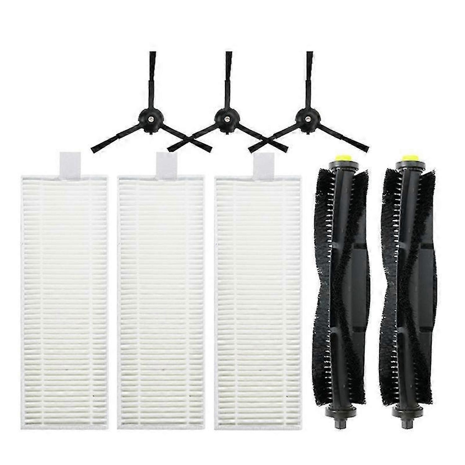 Roller Brush HEPA Filter Side Brush Replacement Parts for Qihoo 360 S10 X100 Max Robotic Vacuum Clea