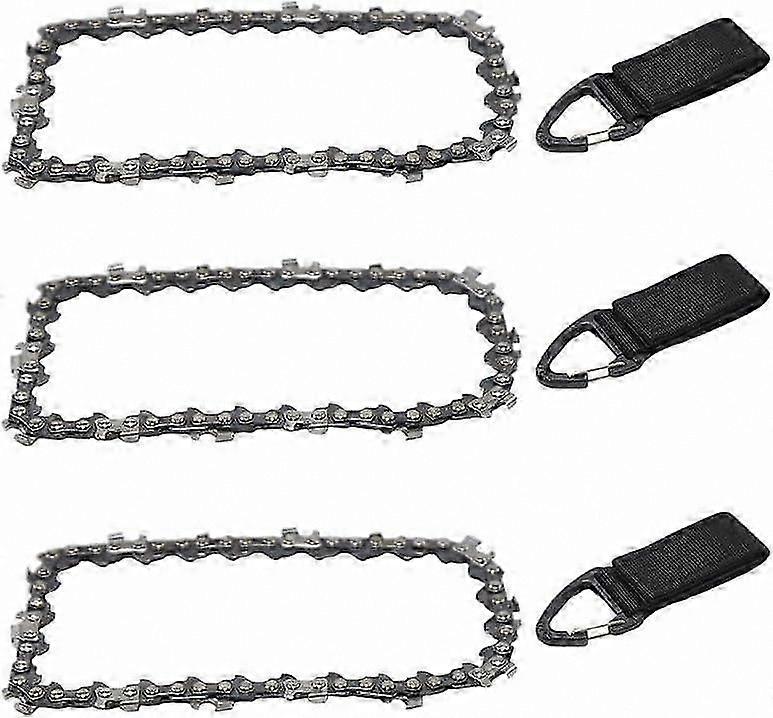 4" 28-Link Mini Chainsaw Chain, 1/4" Pitch, 1.1mm Gauge, 3-Pack Compatible with Stihl 36700000028