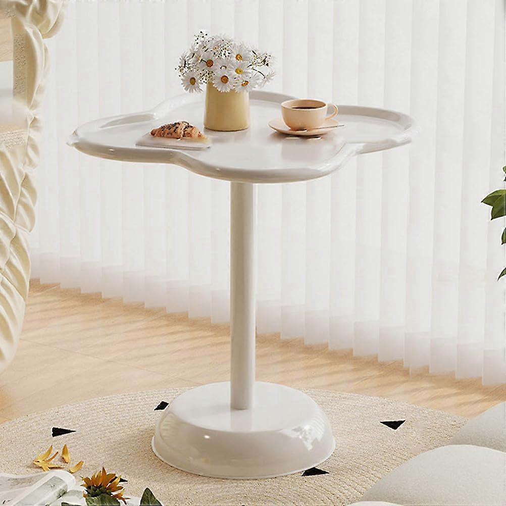 Couch Side Tables Round End Table White Modern For Small Spaces Living Room Or Bedroom Easy To Clean