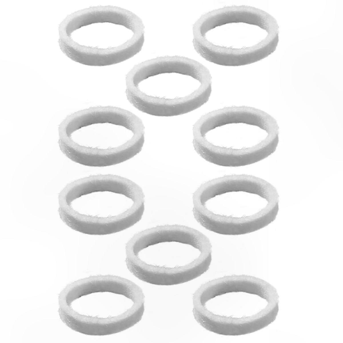 10-Pack Felt Washer Replacement for Espresso Machines, Lower Burr Wool Ring for Cleaning and Maintenance