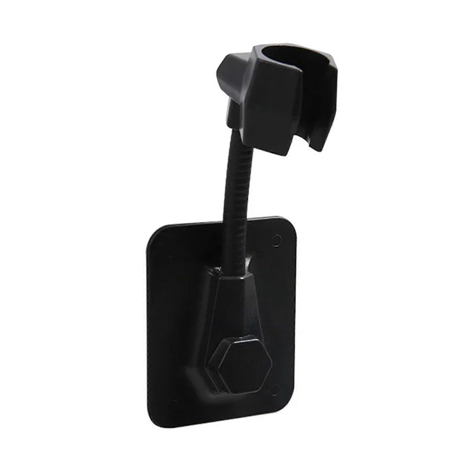 Shower Bracket Adjustable Shower Head Holder Wall Mounted Black 1 Pack Rail Holder Bathroom