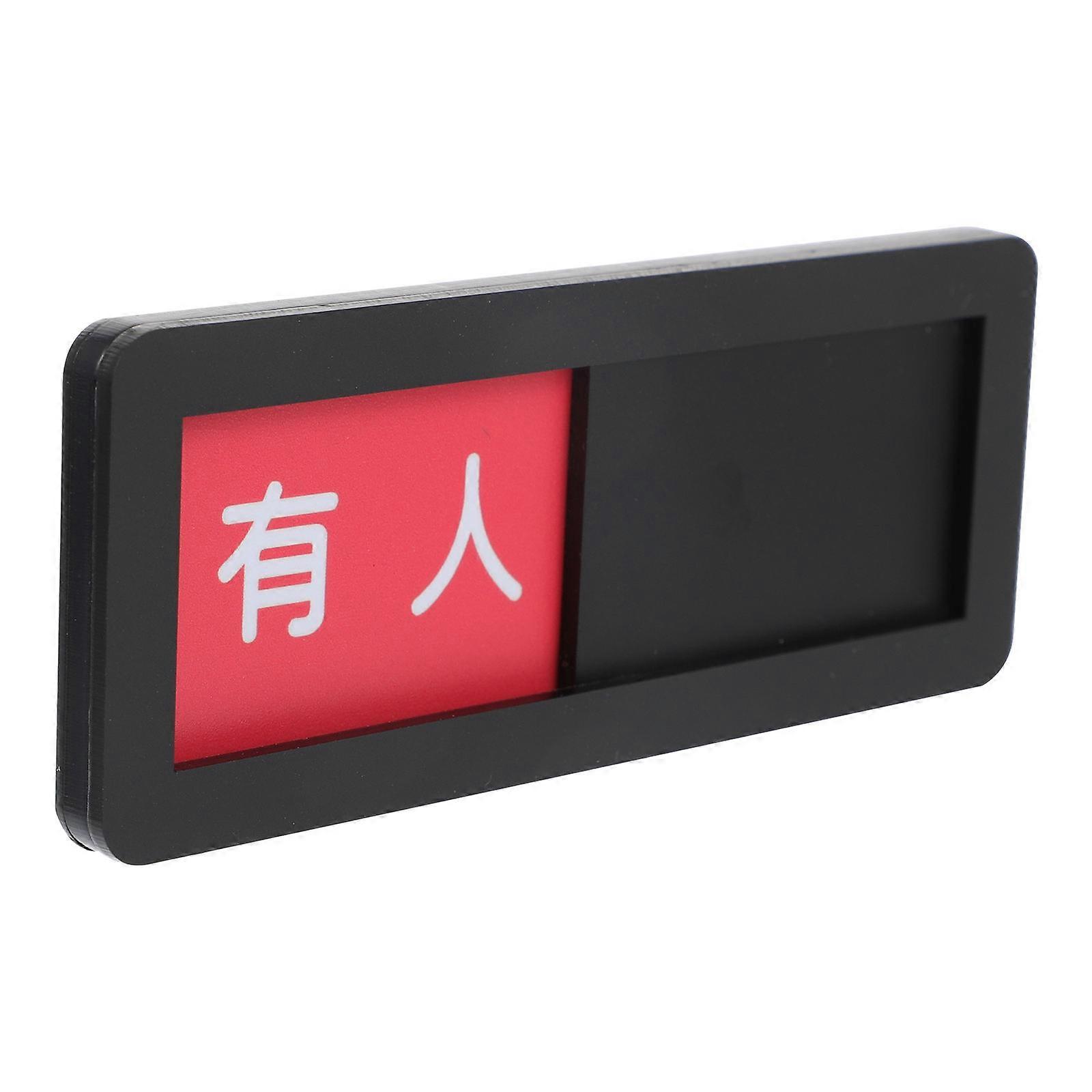 Sliding Indicator Sign Museum Use Green Acrylic Stylish Way To Let People Know The Room State 1Pack