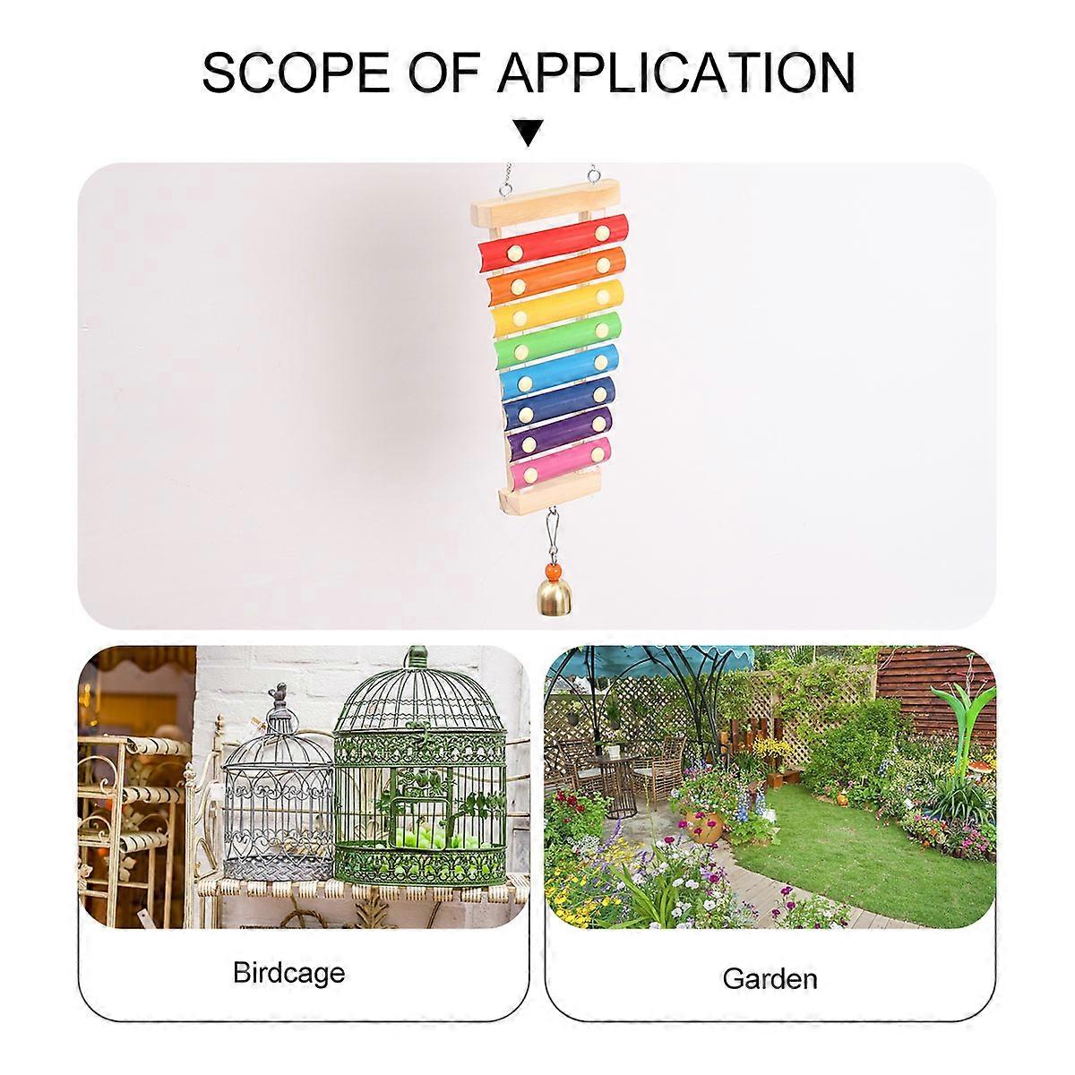 Parrot Hanging Toys Bite Piano String for Indoor Pet Playtime Wooden Used for Entertainment 1Pack