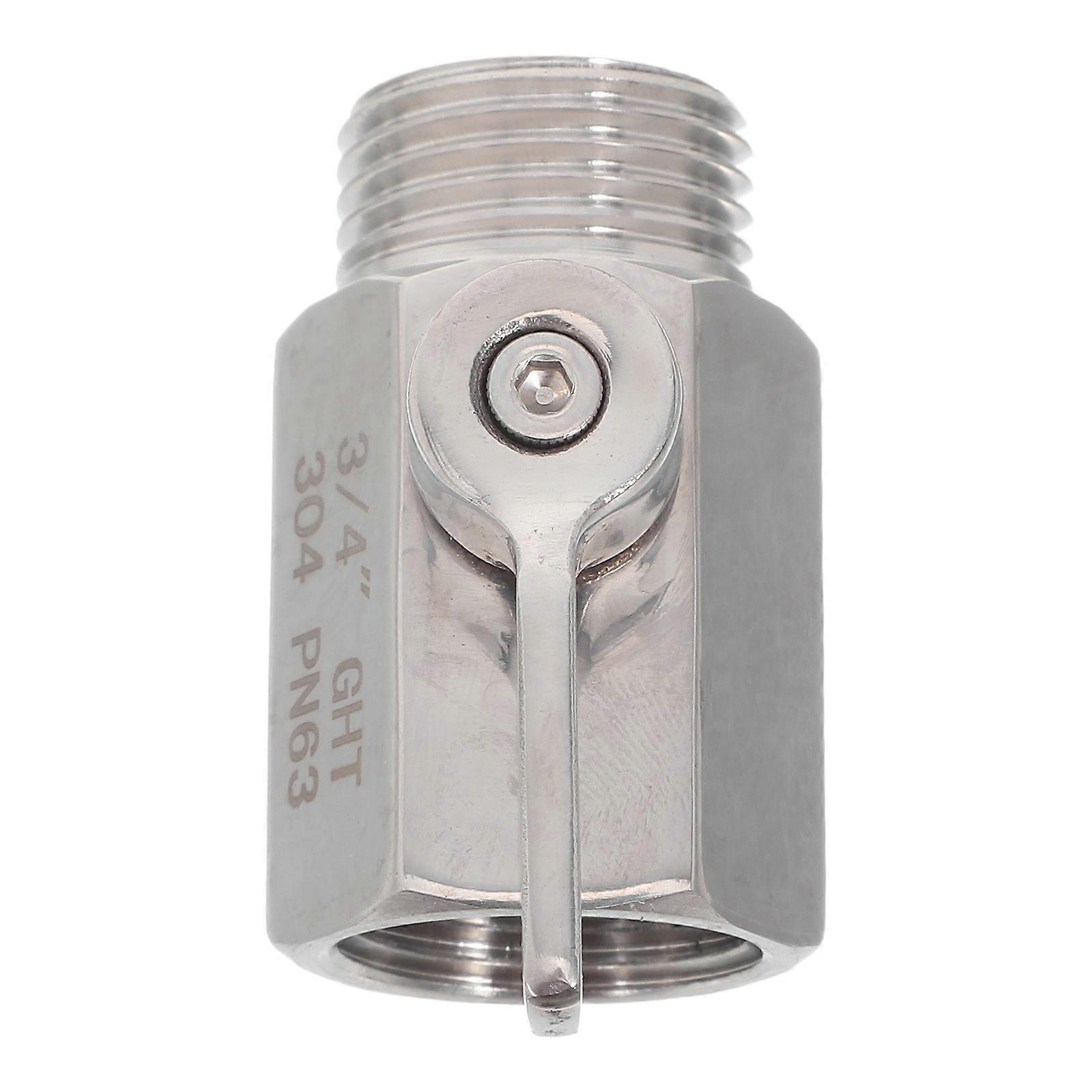 Stainless Hose Valve for Garden Pipe Shut Off Valve 2Pcs Durable Hose Connector