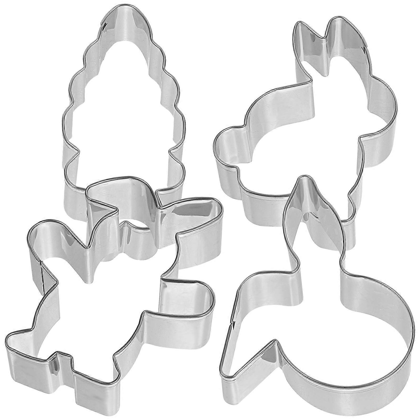 8Pcs Cookie Cutter Stainless Steel for Kitchen Easter Baking Accessories