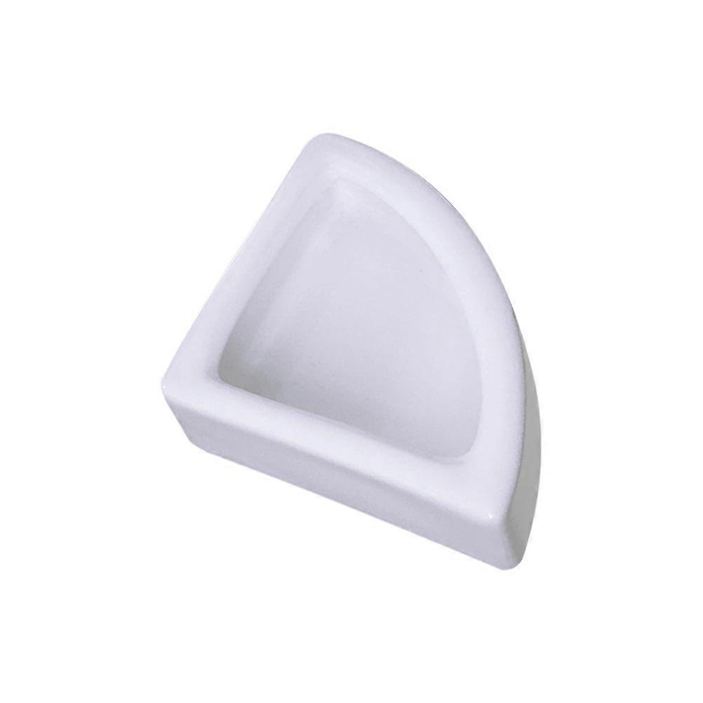 Reptile Feeding Container Ceramic Bowl for Feeding 2Pcs White Style