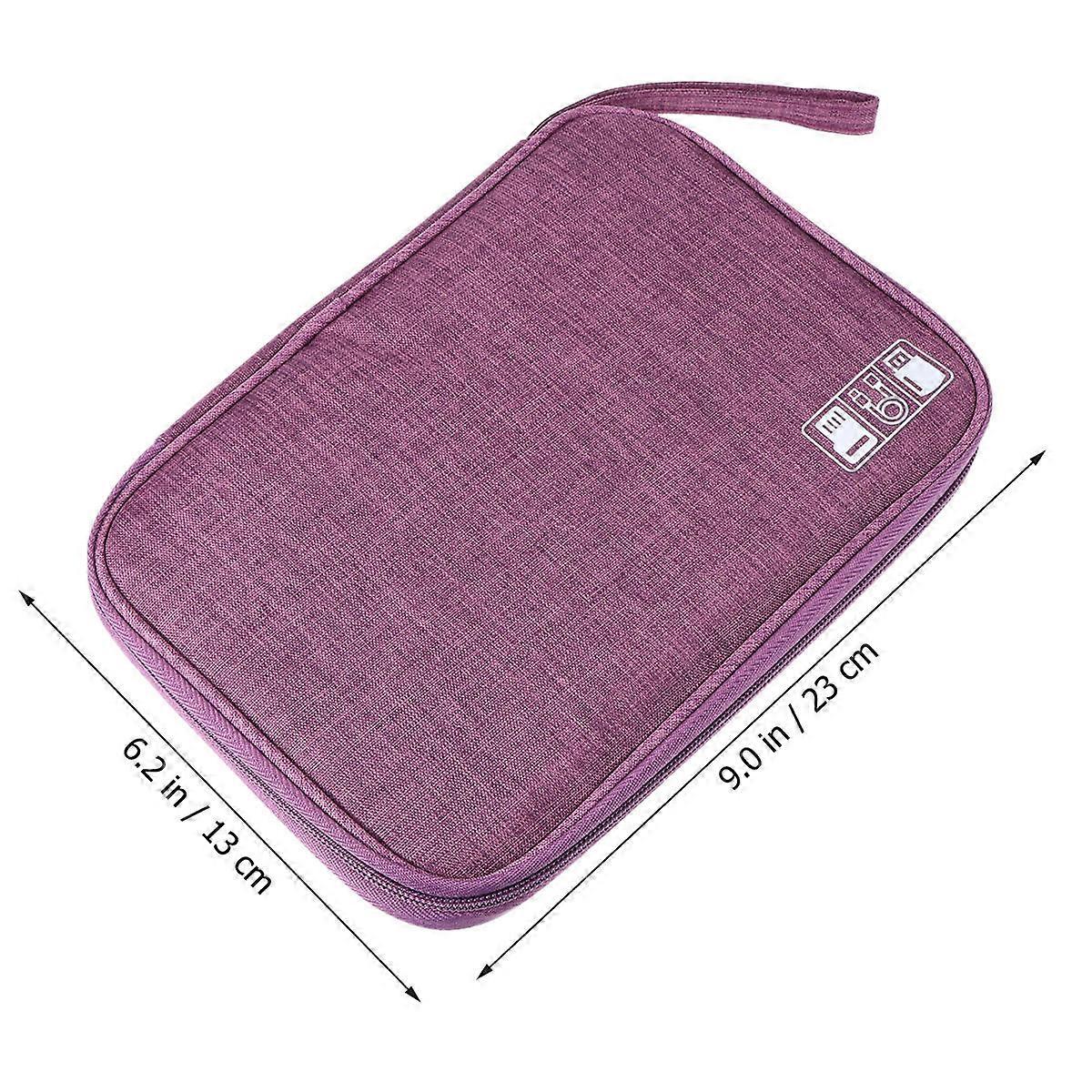 Multi-Function Cable Storage Pouch 3Pcs Organization for Mobile Charger and Digital Accessories with 23x16 cm Size