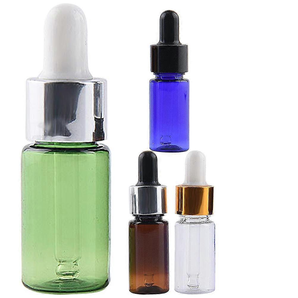 Dropper Bottle Set 20 Pcs Empty Essential Oil Bottles Travel Use 10ml Cylindrical Design Carry Option