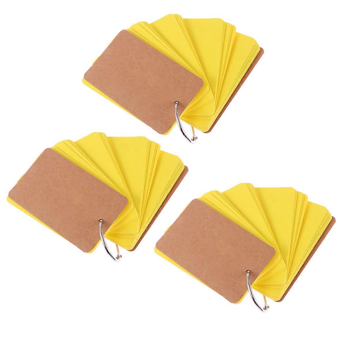 Mini Note Book Yellow for Writing 6Pcs Portable Paper Notepads