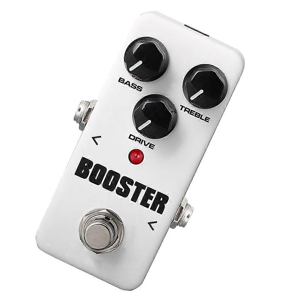 Mini pedale effetti per chitarra portatile con equalizzatore a 2 bande per performance musicali, bianco, 1 set
