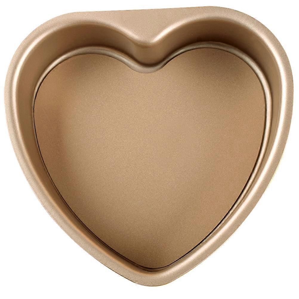 Golden Heart Baking Mold for Cake 4Pcs Detachable Baking Plate Set