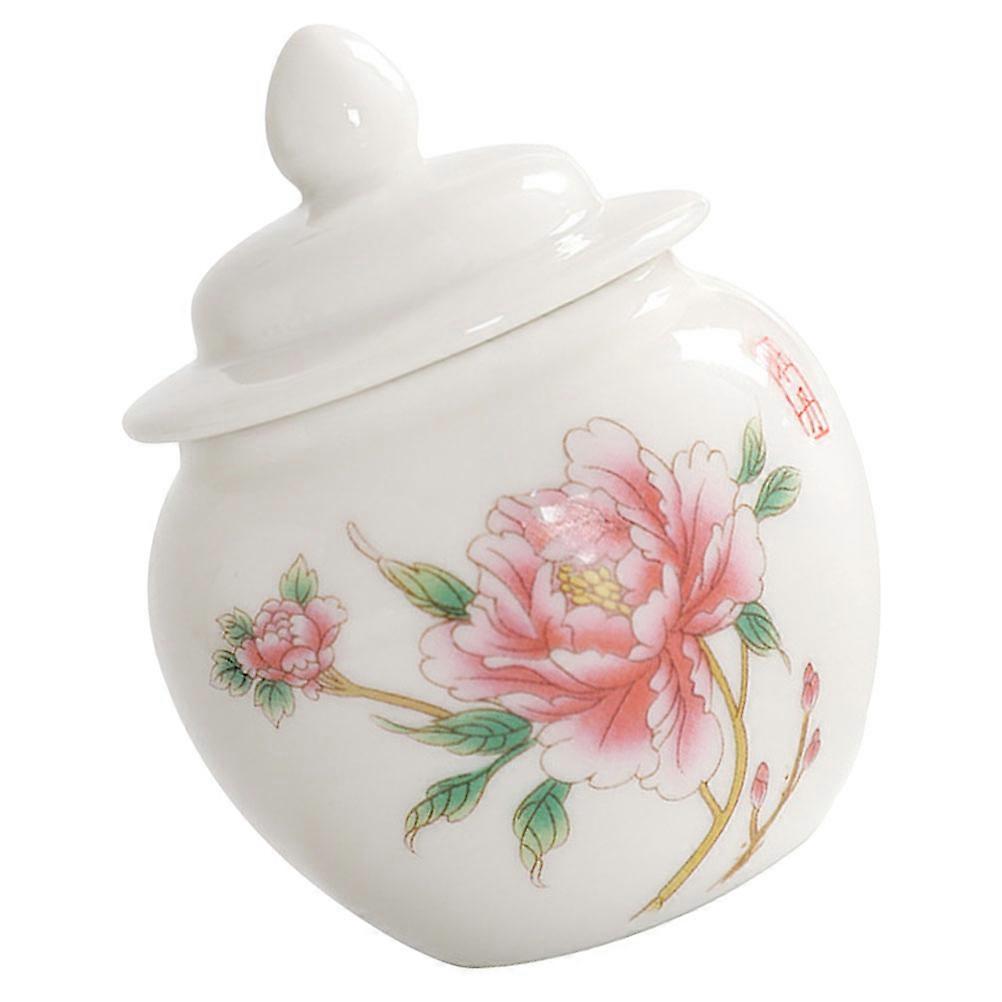 White Ceramic Storage Canister for Multi-Function Use 5Pcs Pack