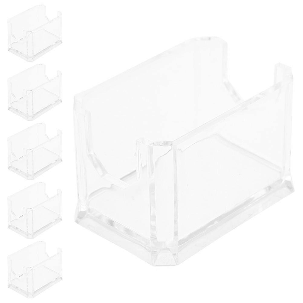 Acrylic Tea Bag Box Sugar Packet Holder for Storage 18Pcs White