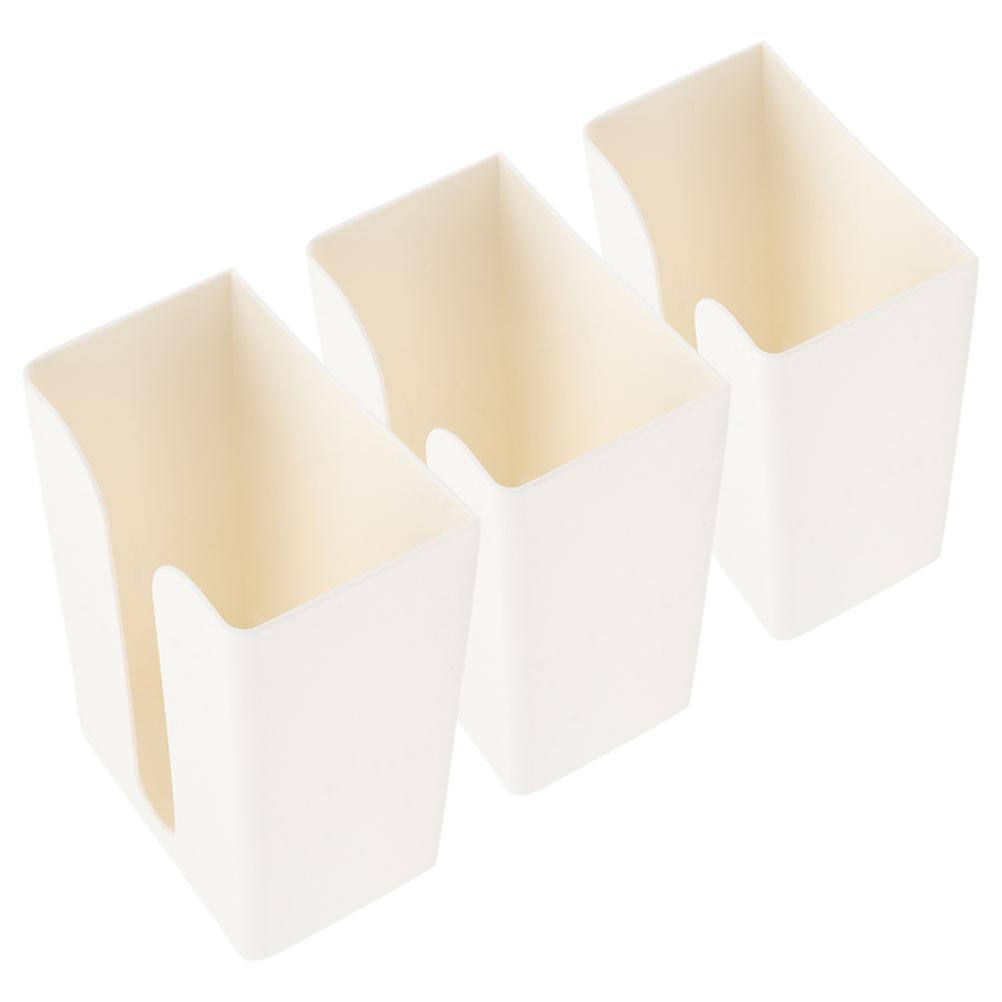 Tissue Box White Plastic for Storage 12Pcs Wall Mounted Holder