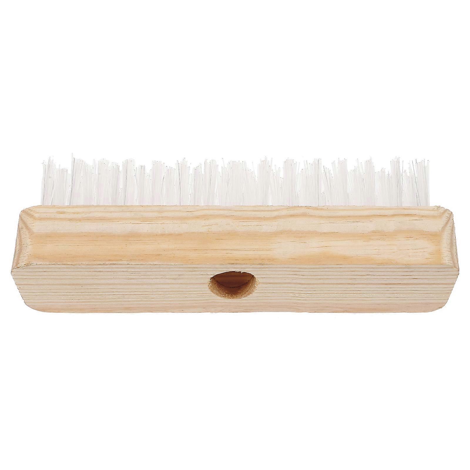 Wood Handle Floor Scrub Brush for Shower Cleaning 2Pcs Multipurpose