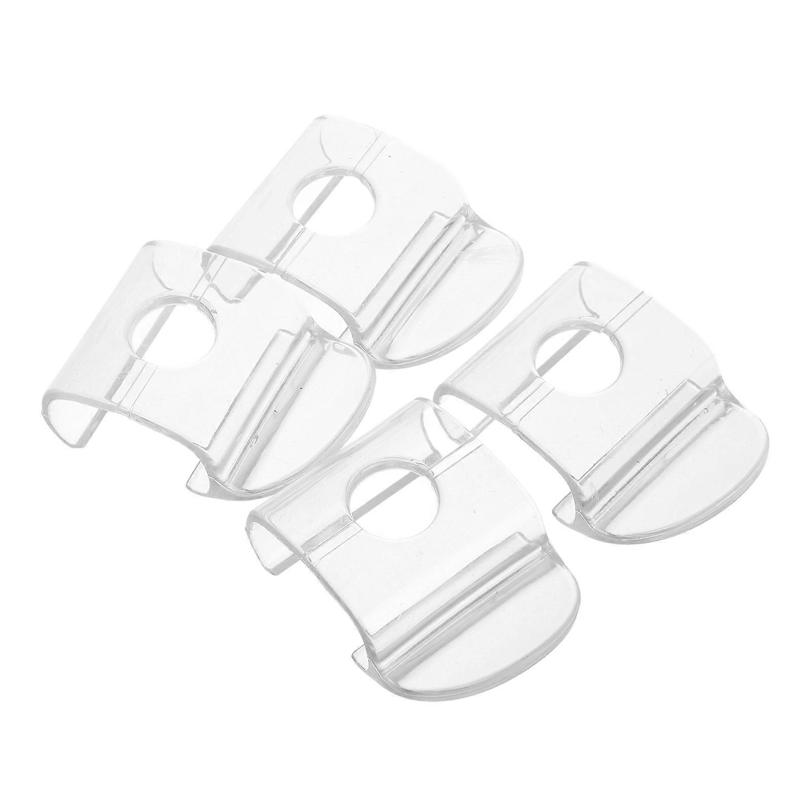 Adjust Window Shades Cordless Operation Transparent Mini Handles For Pleated Blinds 4Pcs