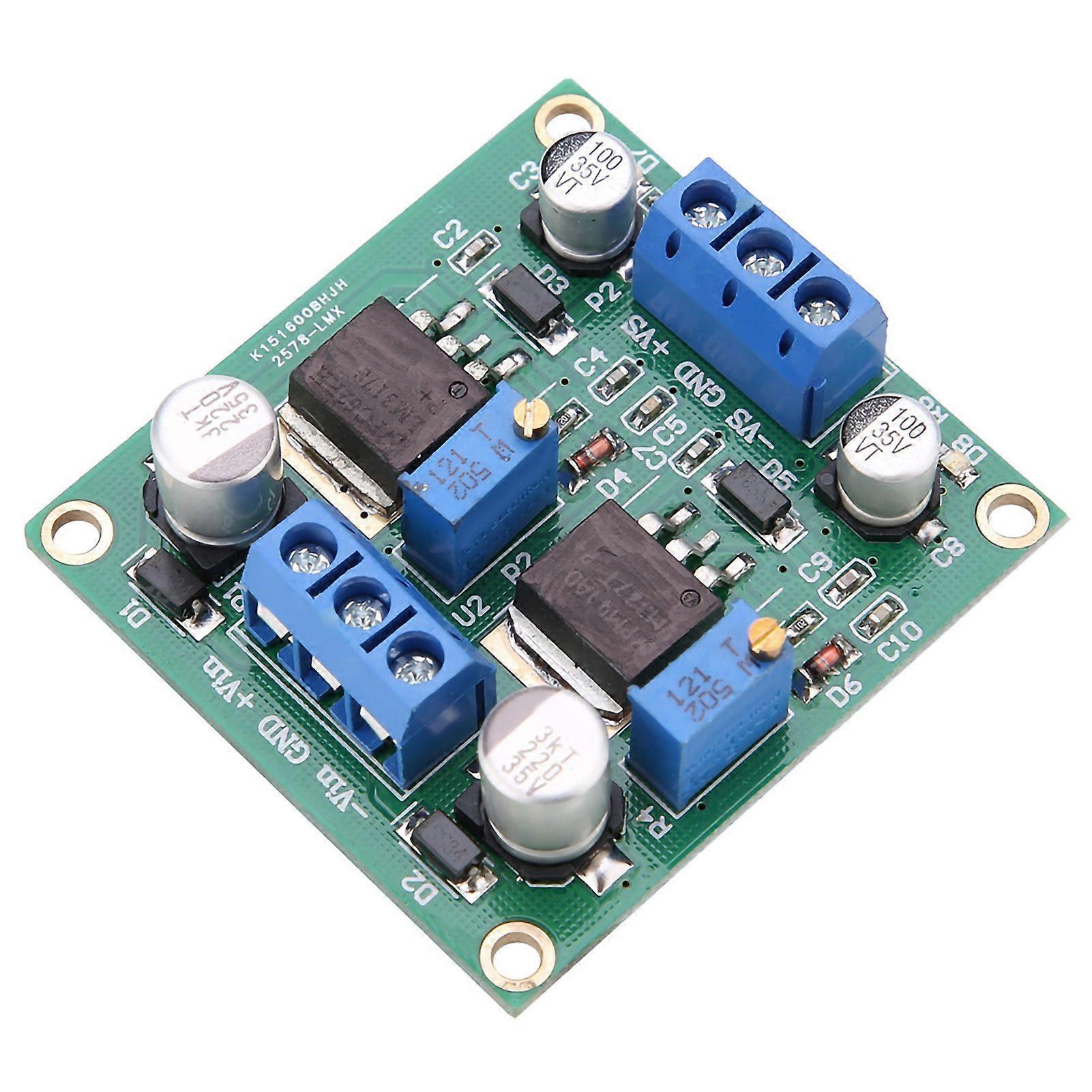 LM317/337 Positive and Negative Voltage Stabilizing Power Module Low Ripple Linear Adjustable