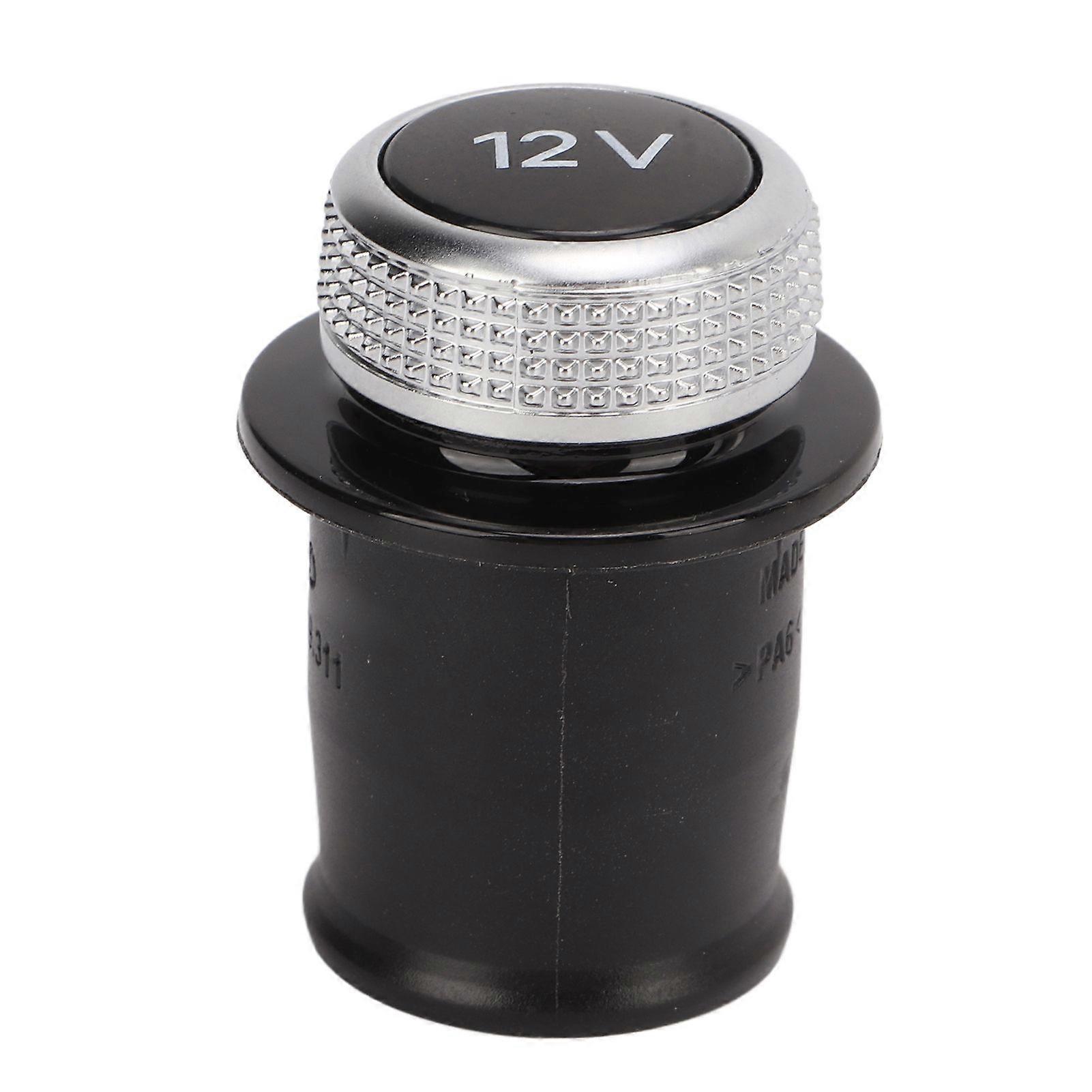 12V Chrome Plated Car Cigarette Lighter Plug Dust Cover 4H0919311 Replacement for A3 A4 A6 A7 A8