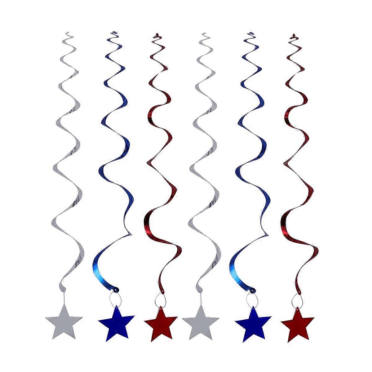 Patriotic Design Hanging Swirl Decor 36 Pcs For Independence Day Indoor Outdoor Decorations Ideal For Party Decoration And Photo Backdrop