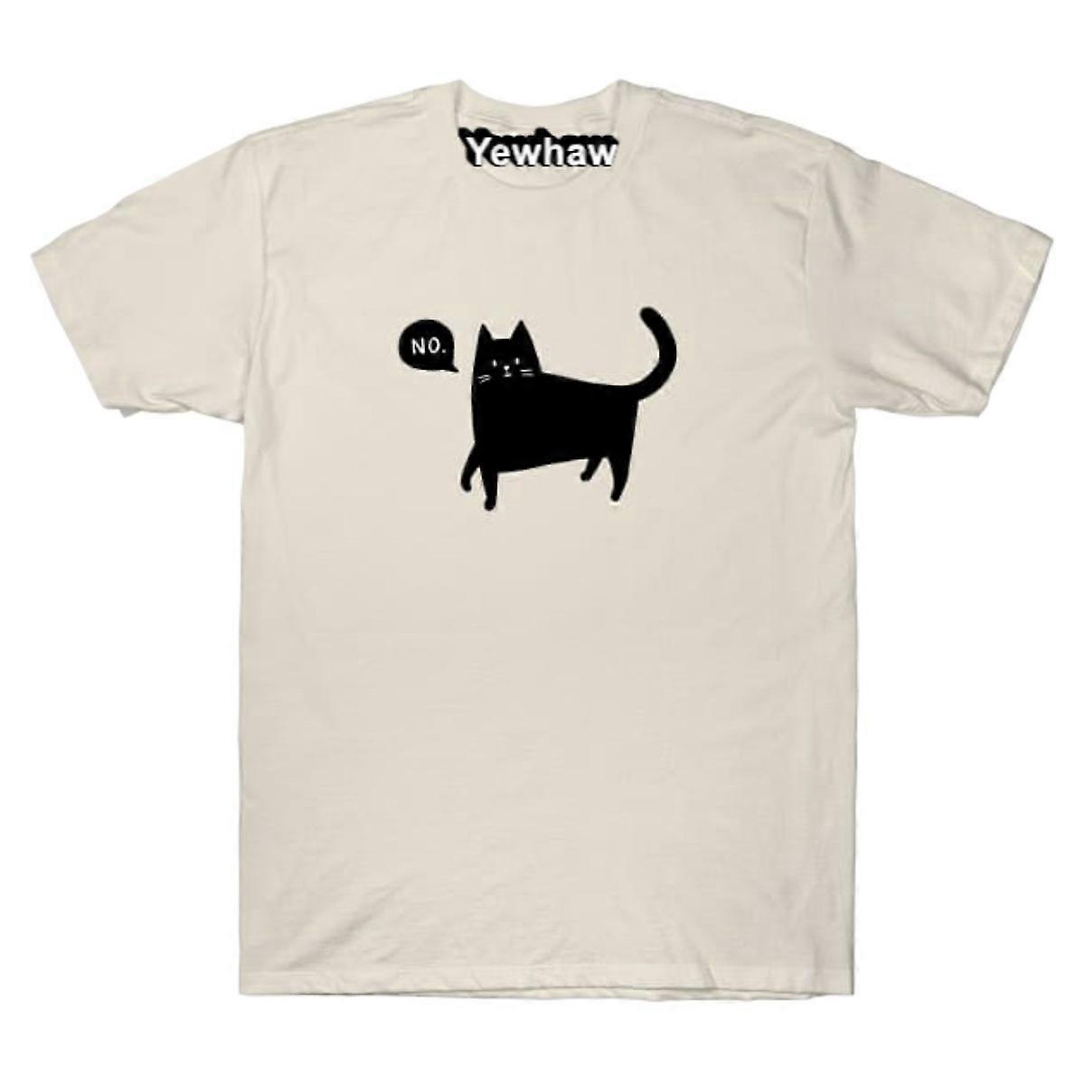 Black Cat Says No T-shirt
