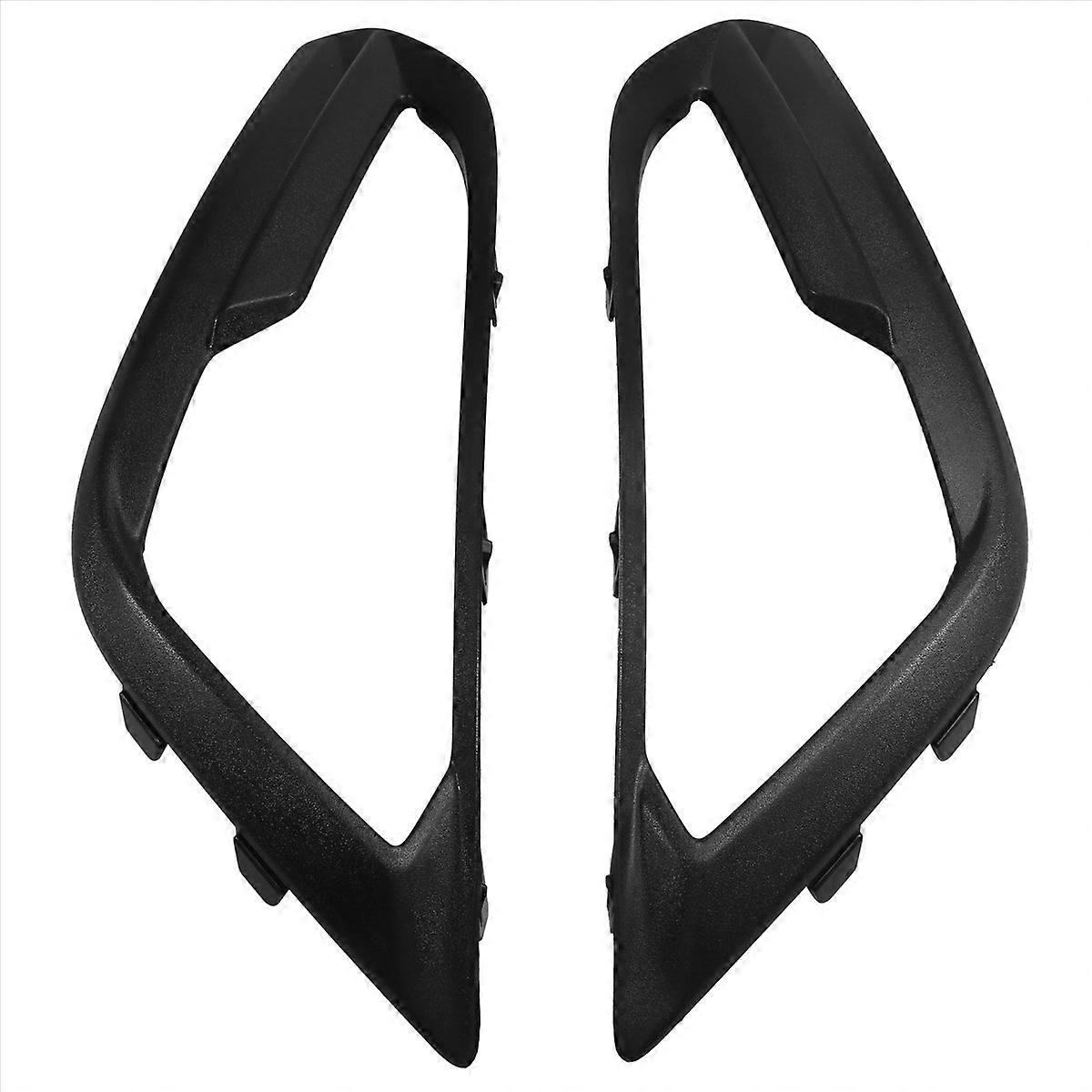 Front Left & Right Bumper Fog Light Cover Lamp Frame Bezel for Ford