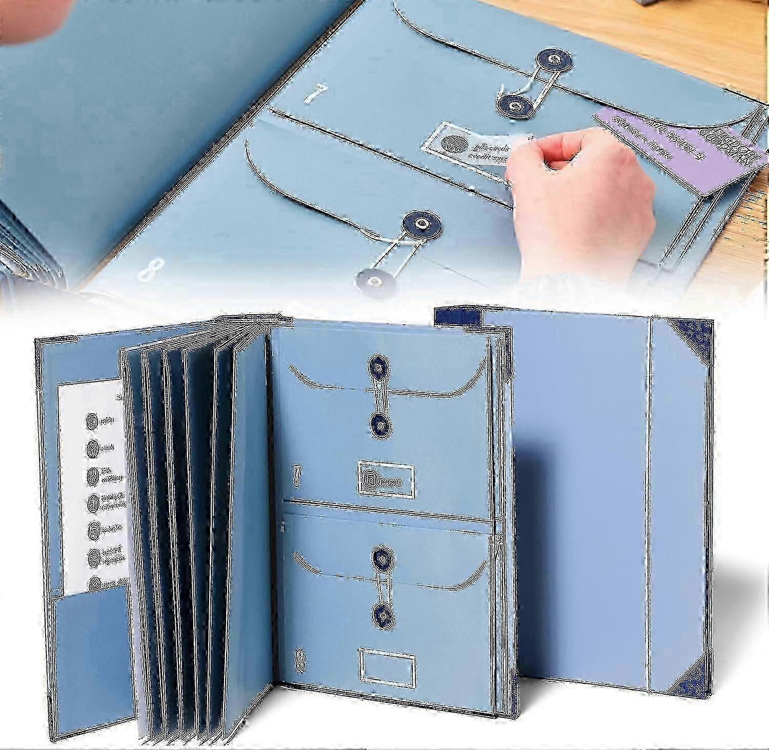 Document Organizer Folio - Nødperm for viktige dokumenter, fødselsattester, trygdekort og pass - GOO-sak