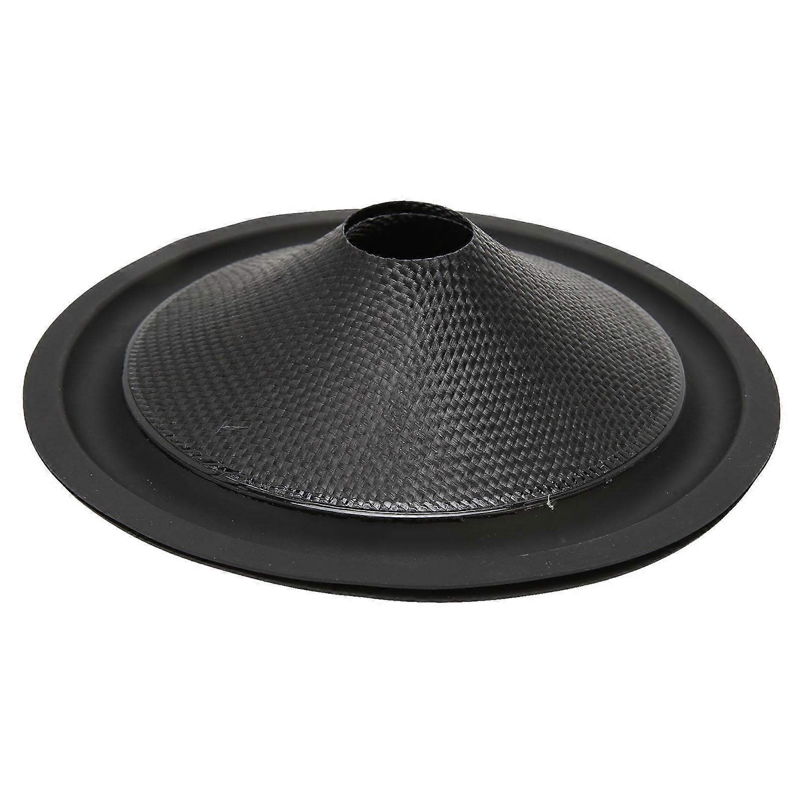 Speaker Cone Drum Paper 1 Inch Inner Diameter Rubber Surround Subwoofer Speaker Drum Paper Black 