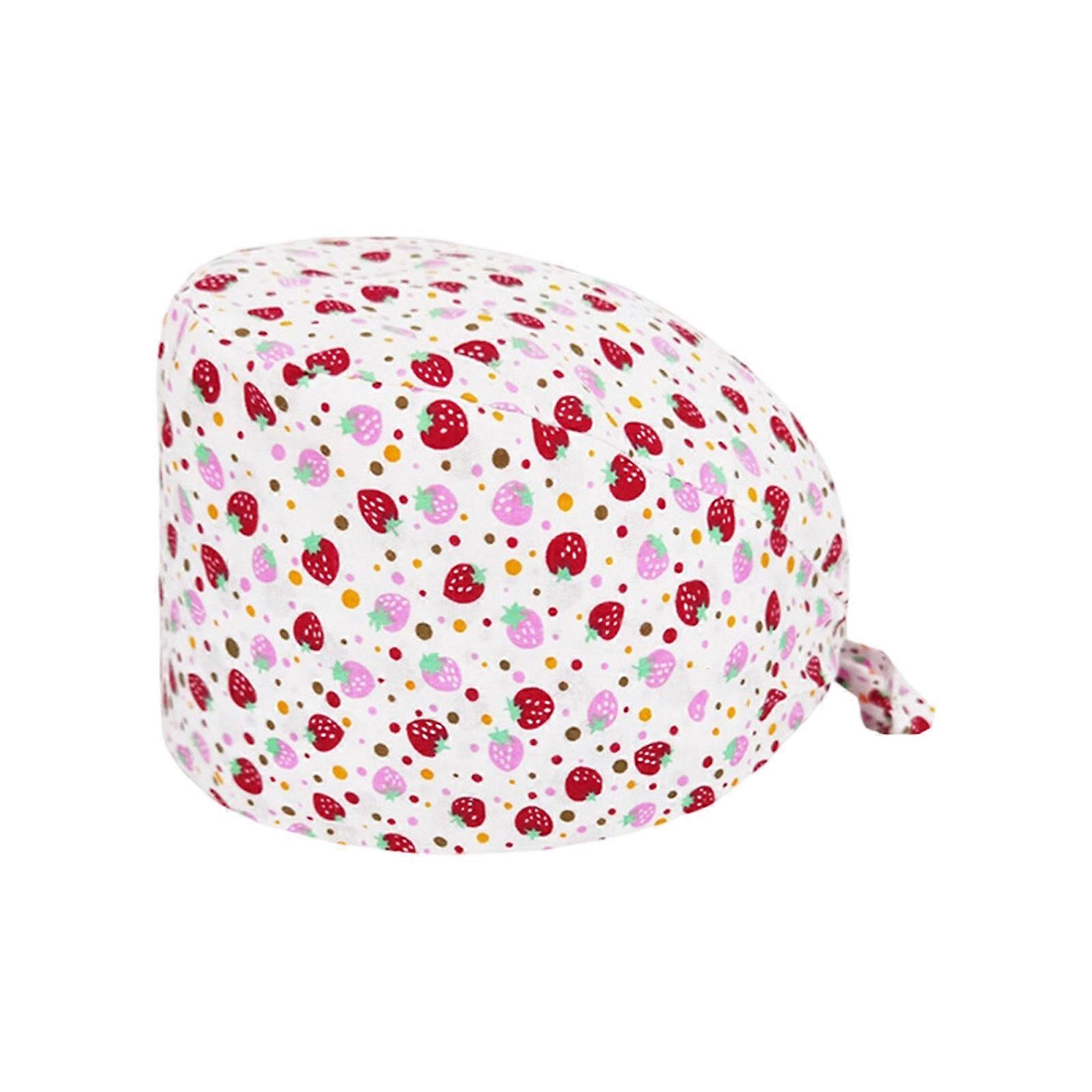 Durable Cotton Surgical Hat with Stylish Patterns Secure Fit Adjustable Head Cover for Healthcare Workers Multicolor