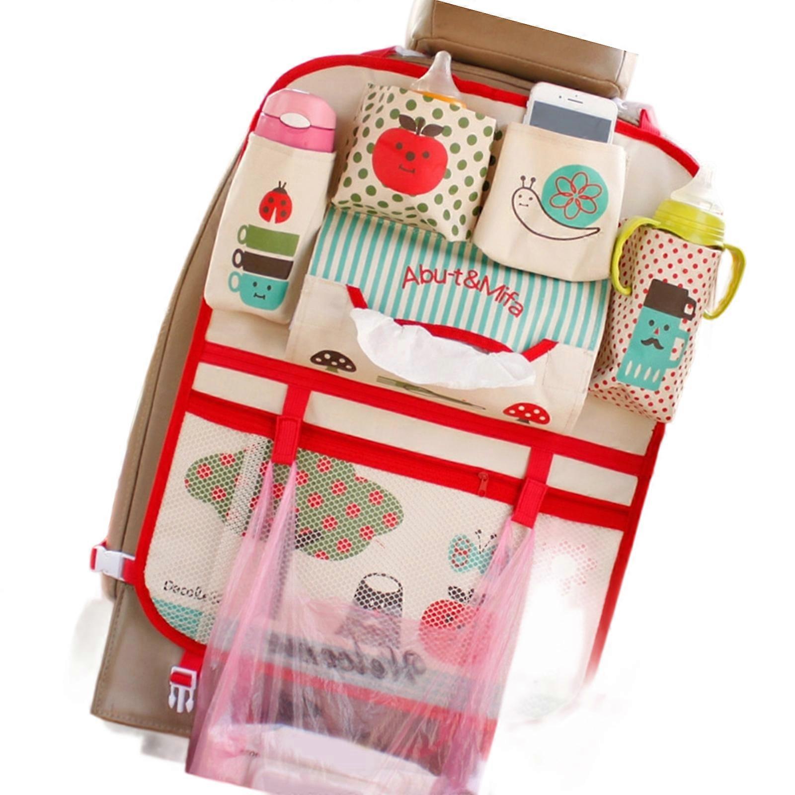 Automotive Seat Storage BagEasy Installation Hanging Organizers Adjustable Straps Suitable for Most Vehicles Multicolor