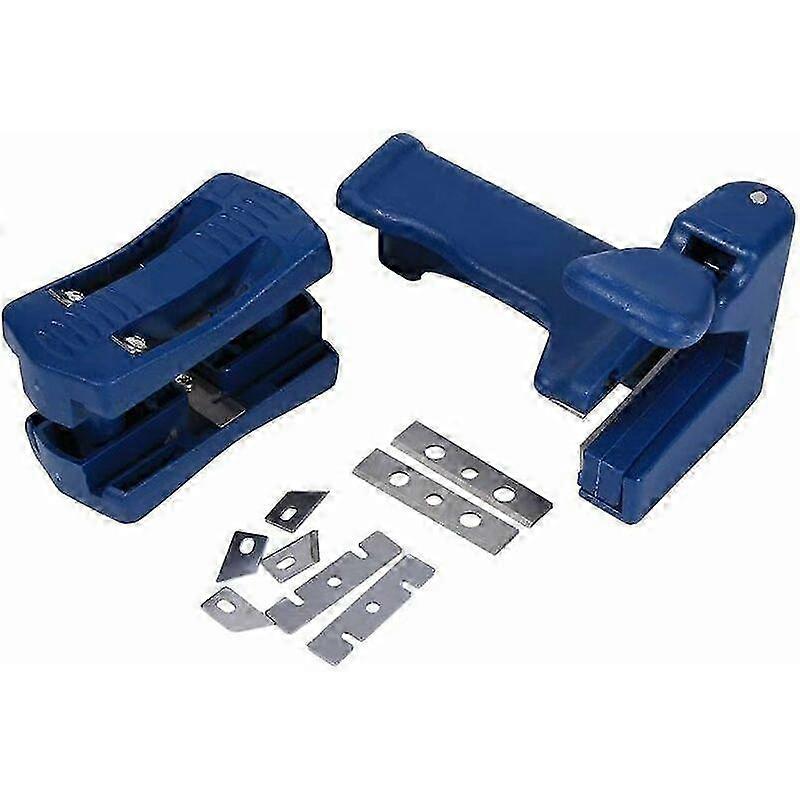 Double Edge Trimmer Double Edging Strip Machine Trimming Manual Trimming Device Head and Tail Trim Carpentry Tool for Joiner PVC Bonding Strip hwy