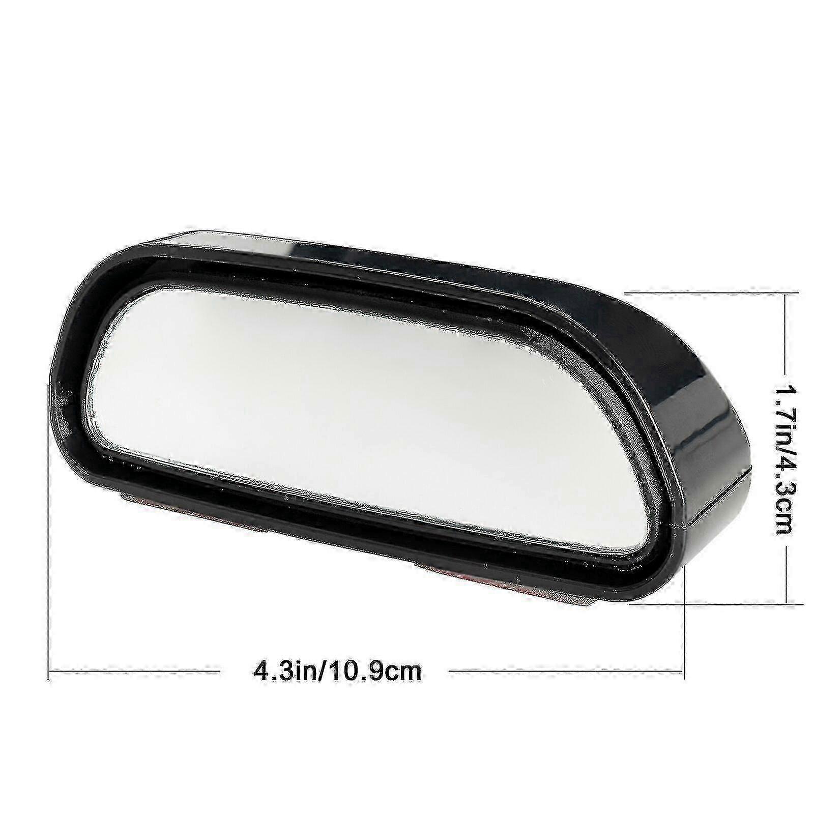2pcs 360-Degree Stick-On Blind Spot Mirrors for Cars - Wide Angle Convex Rearview Auxiliary Mirrors for Enhanced Parking Safety