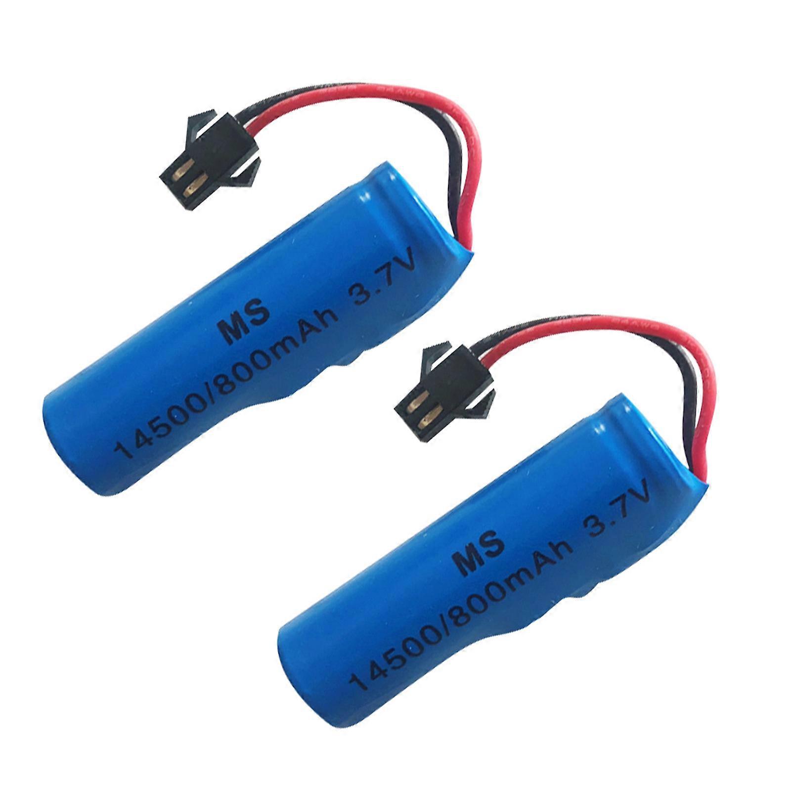2pcs 3.7V 800mAh Liion Battery Pack Rechargeable Batteries for Remote Control Car and Drones Replaceable Accessory Multicolor