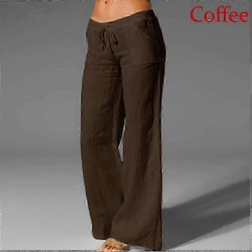 Spring Wide Leg Pants for Women with Comfortable Elastic Waist