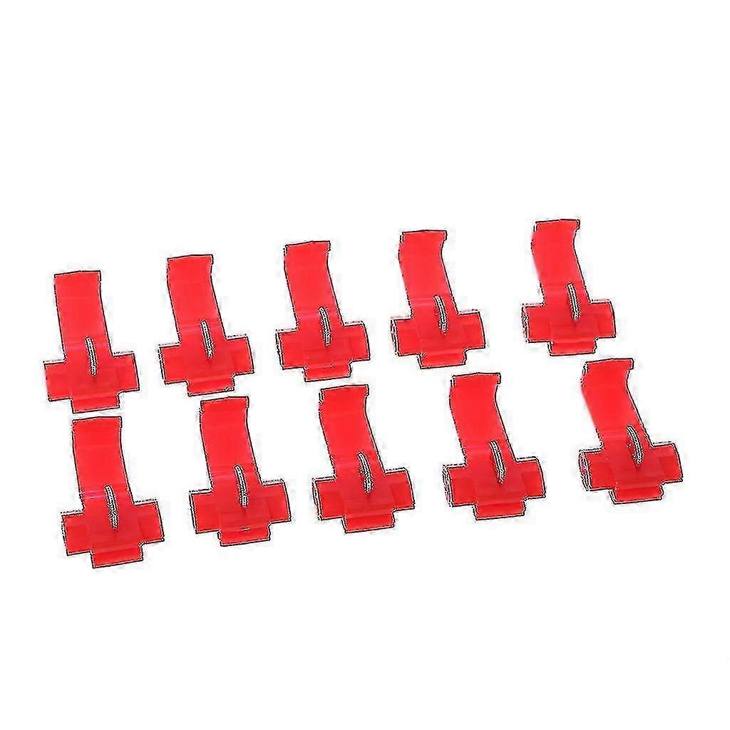 10pcs 2 Pin T Shape Wire Connector Car Wire Terminals Connection Clip Buckle
