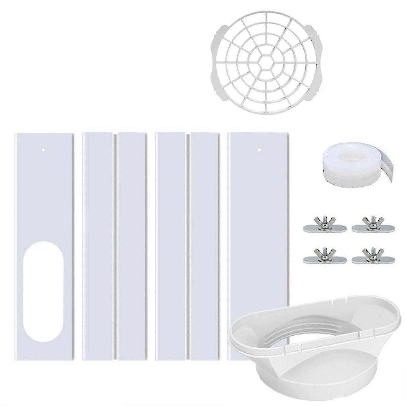 Window Ventilation Plate Waterproof Window Sealing Plate Window Sealing Kit Plastic Material compatible Mobile Air Conditioners Myi