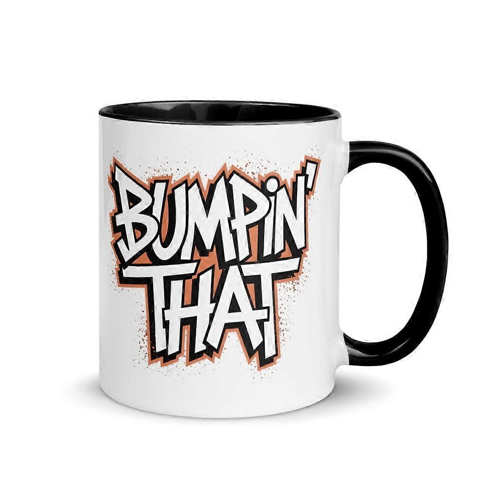 Bumpin' That Mug with Color Inside, Bratty Bumpin' That Brat (Black, 11 oz)