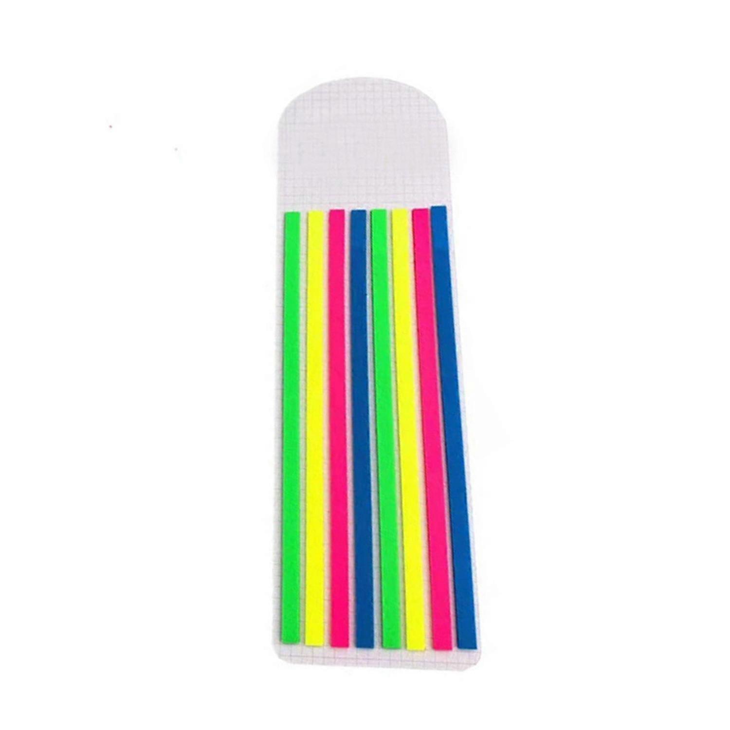 Long Page Markers Sticky Index Tabs Fluorescent Color Writable Translucent Long Page Tabs for School