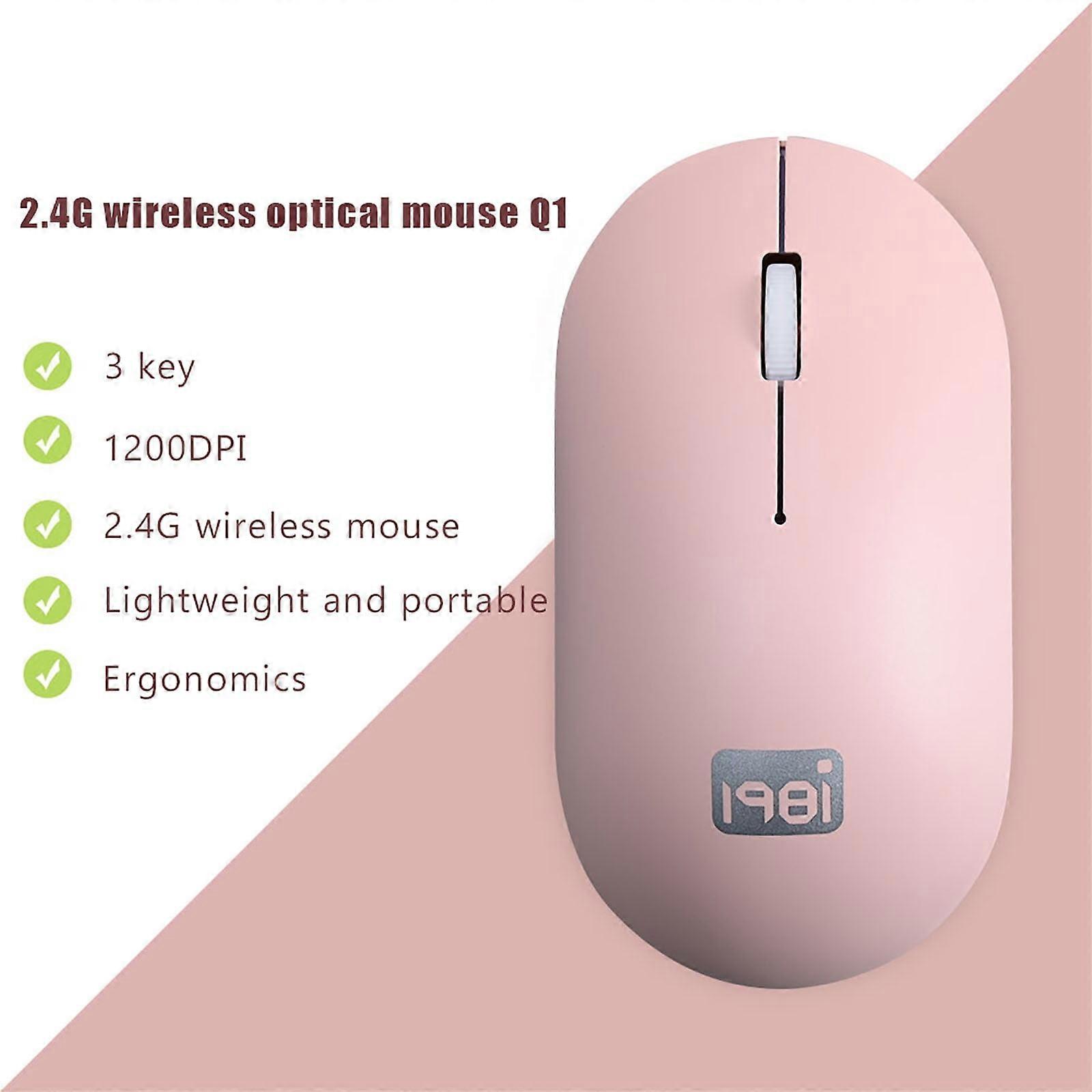 3-button scroll wheel mini stylish wireless optical 2.4G ergonomic 1600DPI mouse, Mouse
