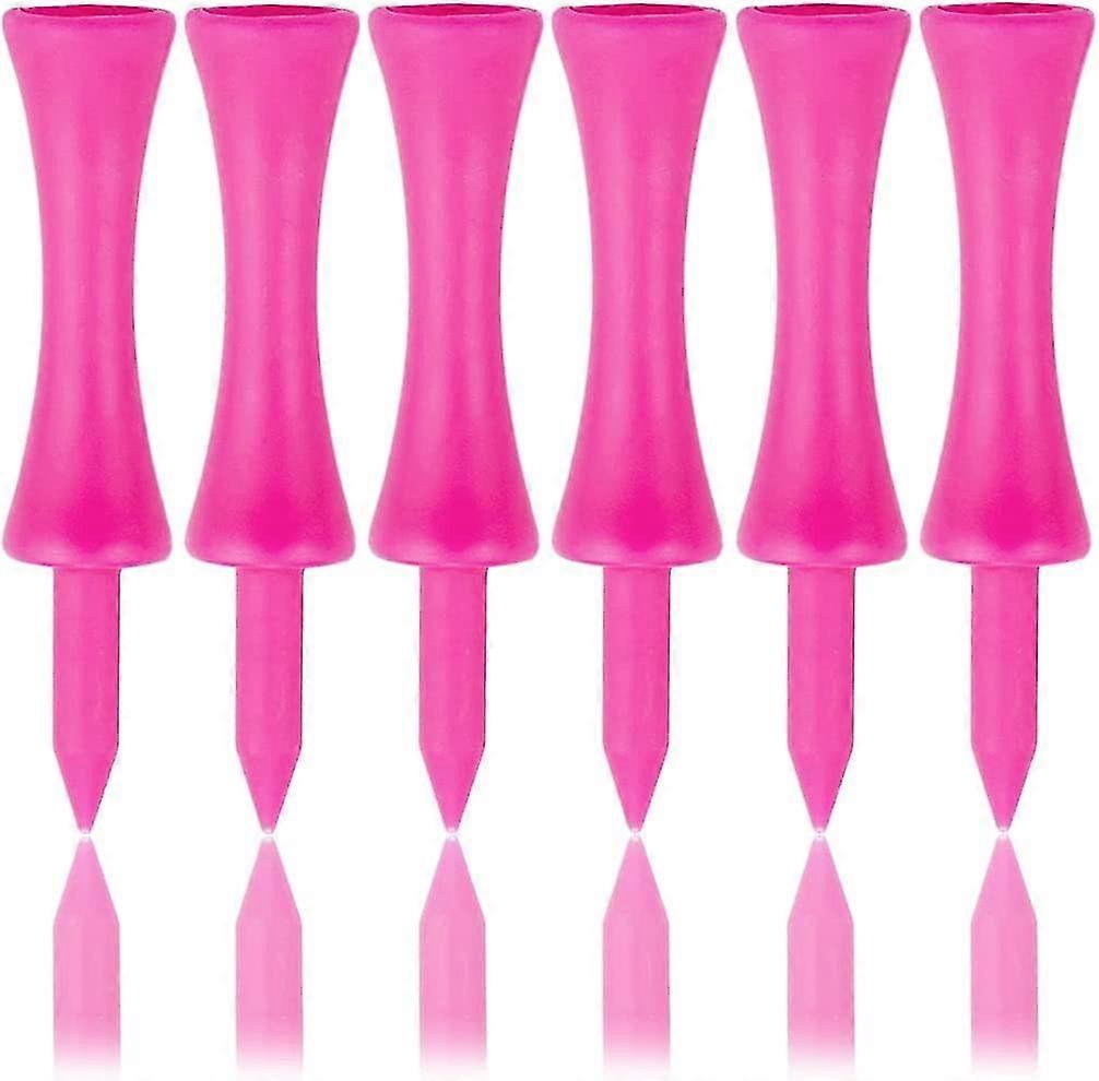 Golf Wheel Ball Nails,golf Tees Plastic 57mm 100 Countpink