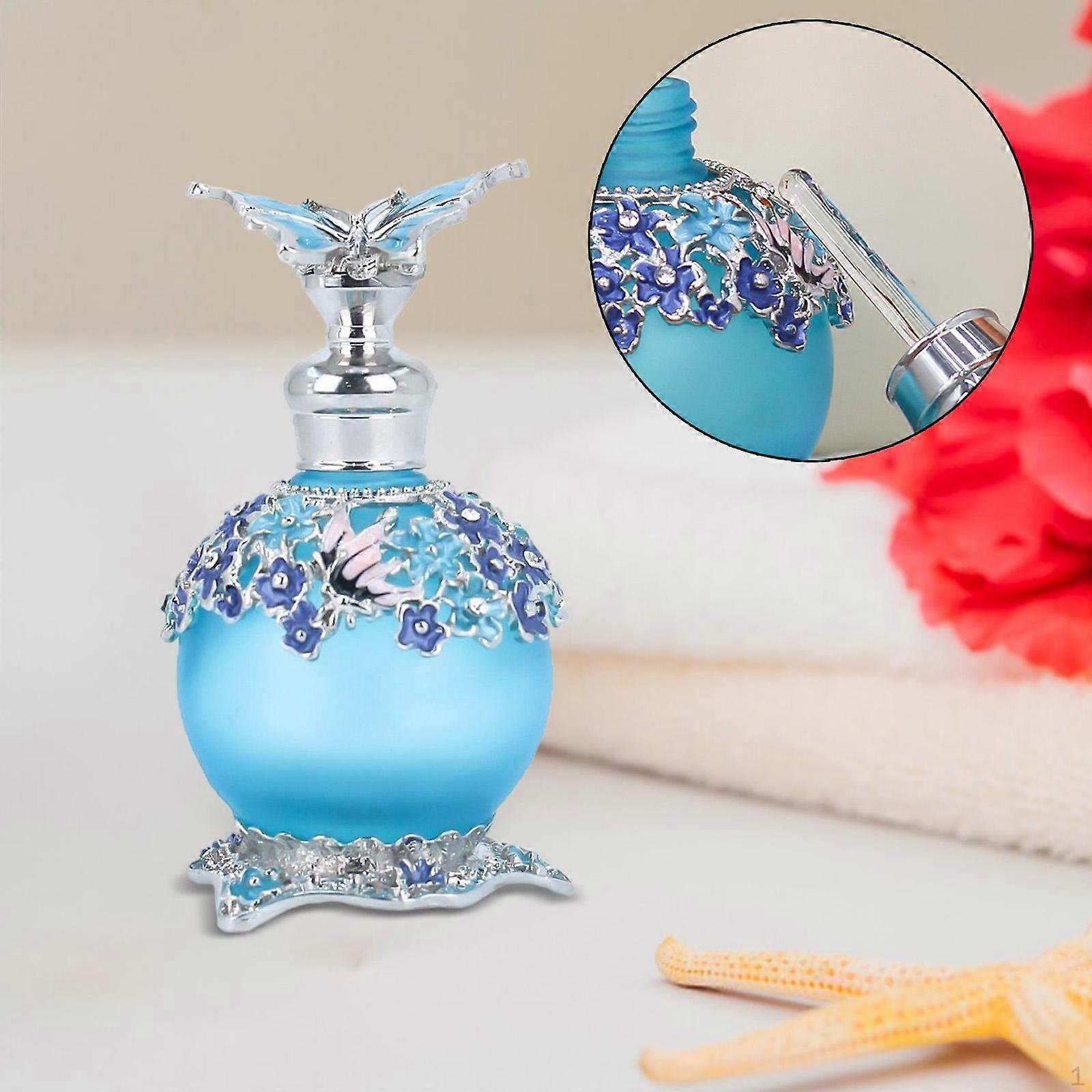 Glass Perfume Bottle 25ml Leakproof Portable Multiuse Essential Oil for Travel Empty Dripping