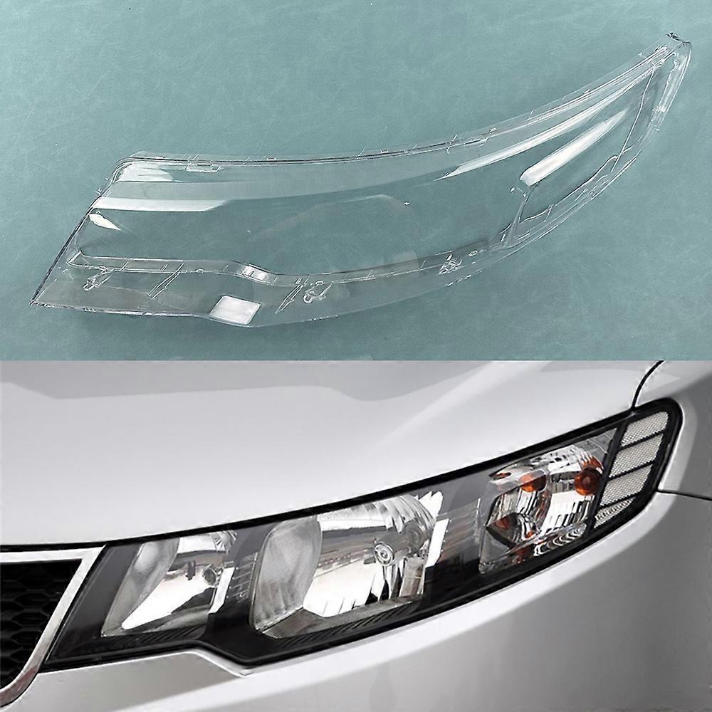For Kia Cerato Forte 2009~2012 Headlamp Transparent Cover Headlight Shell Lampshade Plexiglass Replace Original Lens