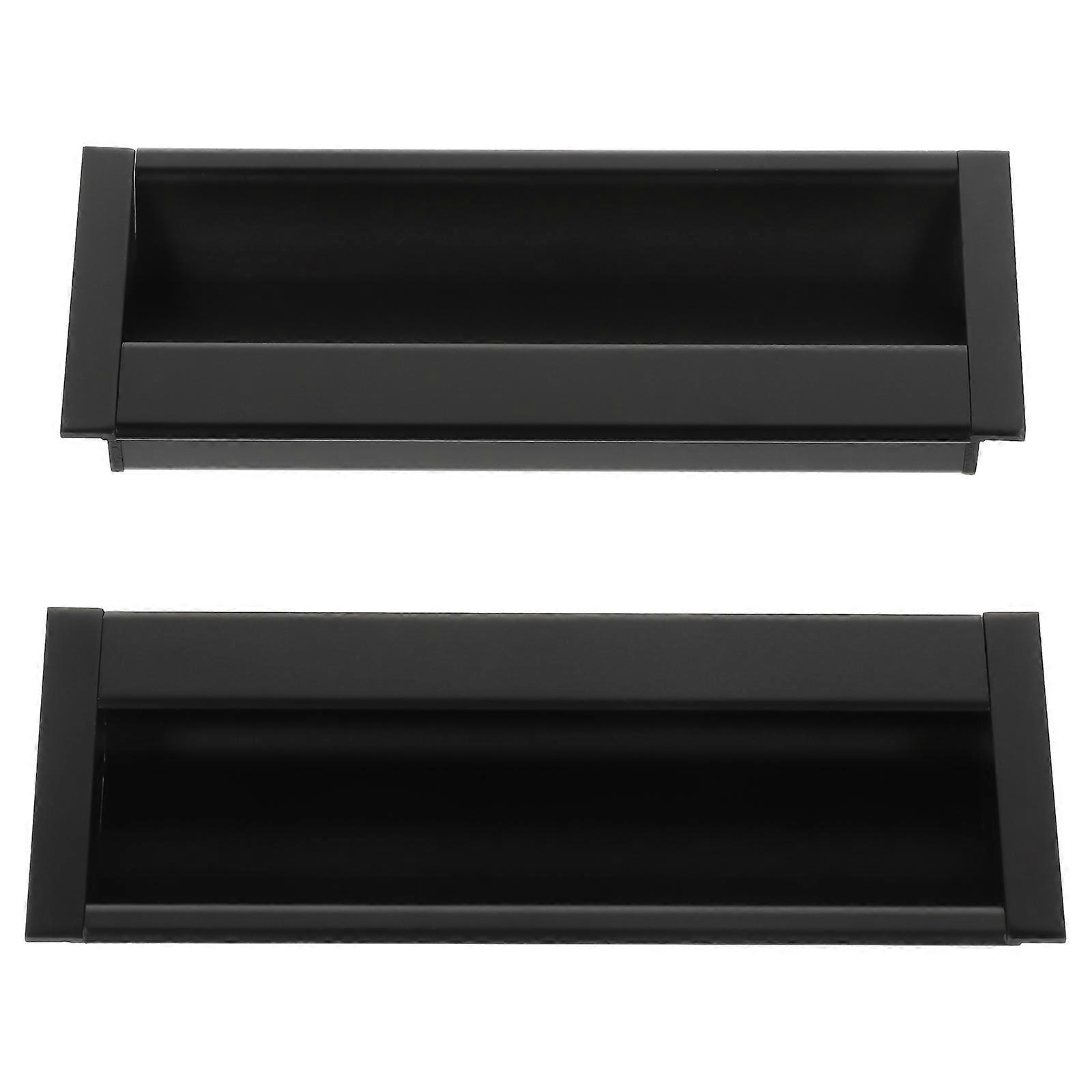 Wardrobe Pull Handle Invisible Drawer Handle for Home Use 2Pcs