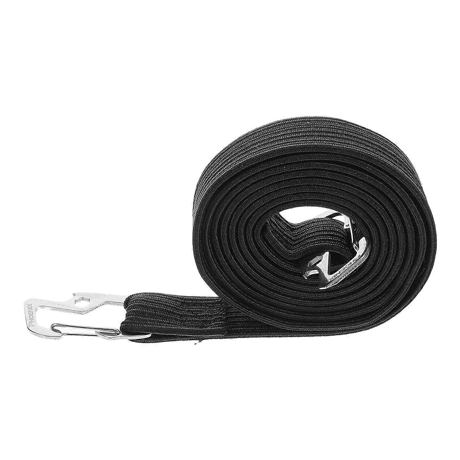 Heavy Duty Motorcycle Stretch Rope with Adjustable Hooks for Secure Tie Down 2m
