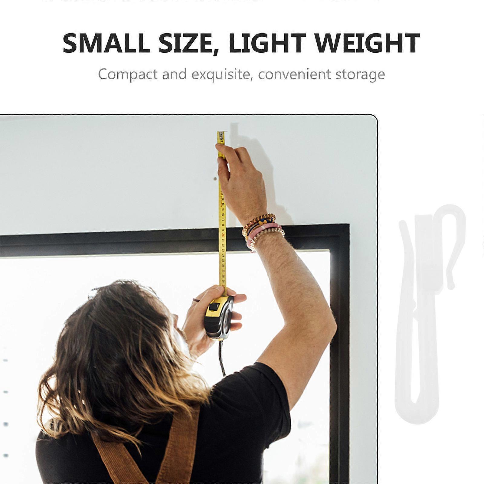 Curtain Adjusting Hooks Plastic Curtain Hooks for Home 200Pcs