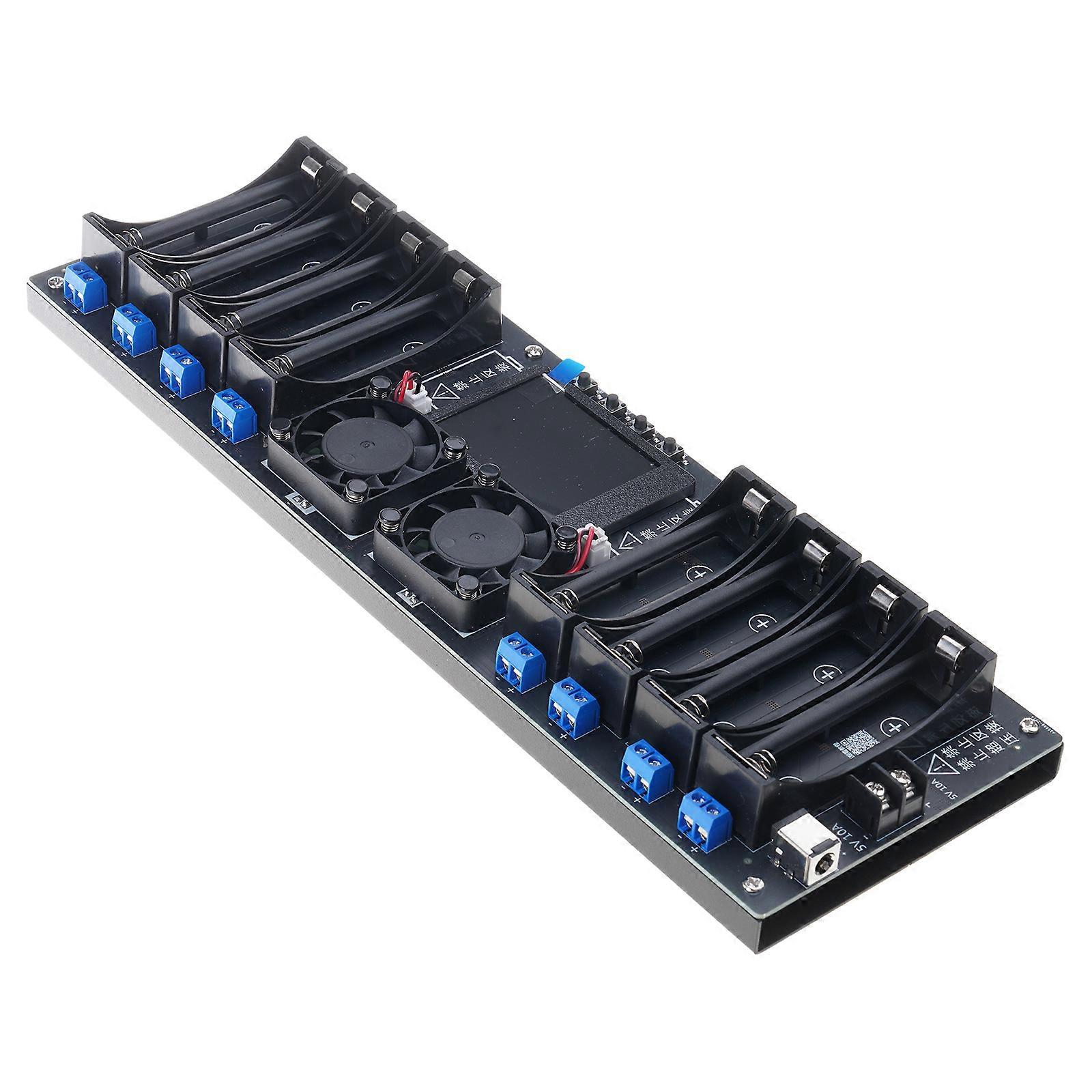 Professional 8 Channel 18650 Battery Tester with Adjustable Charging & Discharging Parameters Suitable for Lithium Cells Multicolor