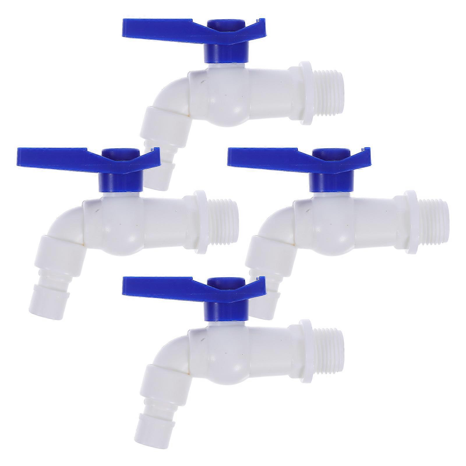Quick Open Water Tap Plastic Outdoor Valve for Gardening Use 4Pcs Bundle