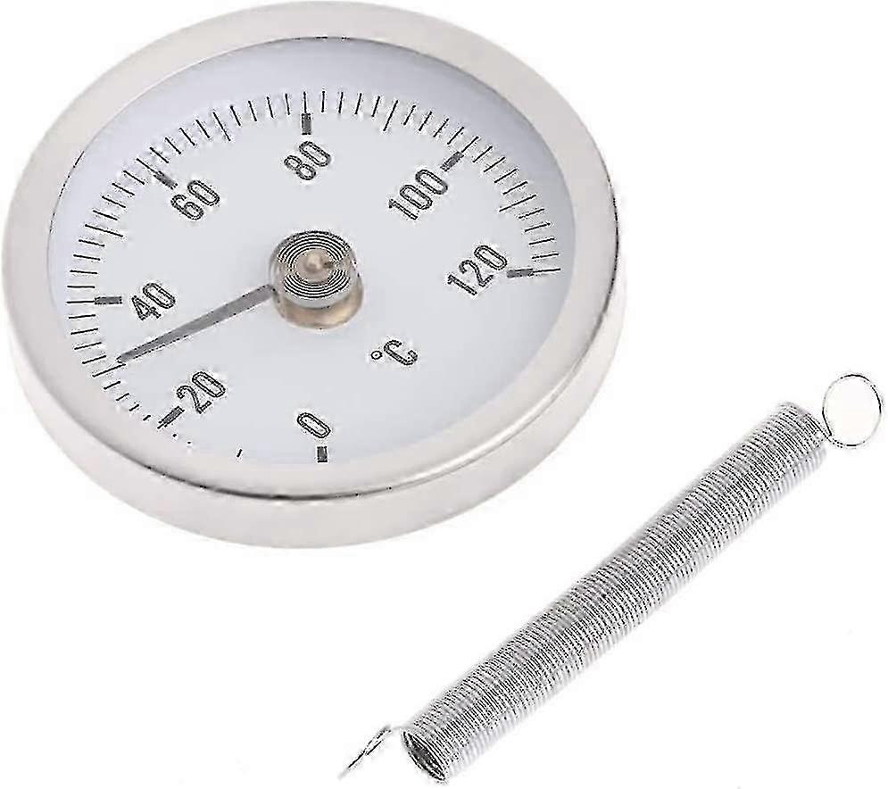 Industrial Pipe Thermometer With Dial Display Bimetal Sensor