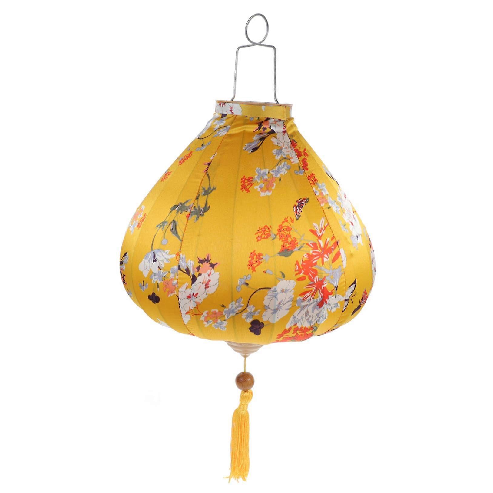 Elegant Butterfly Flower Pattern Waterproof Lanterns Large Decorative Hanging Lanterns For Party And Home Decor