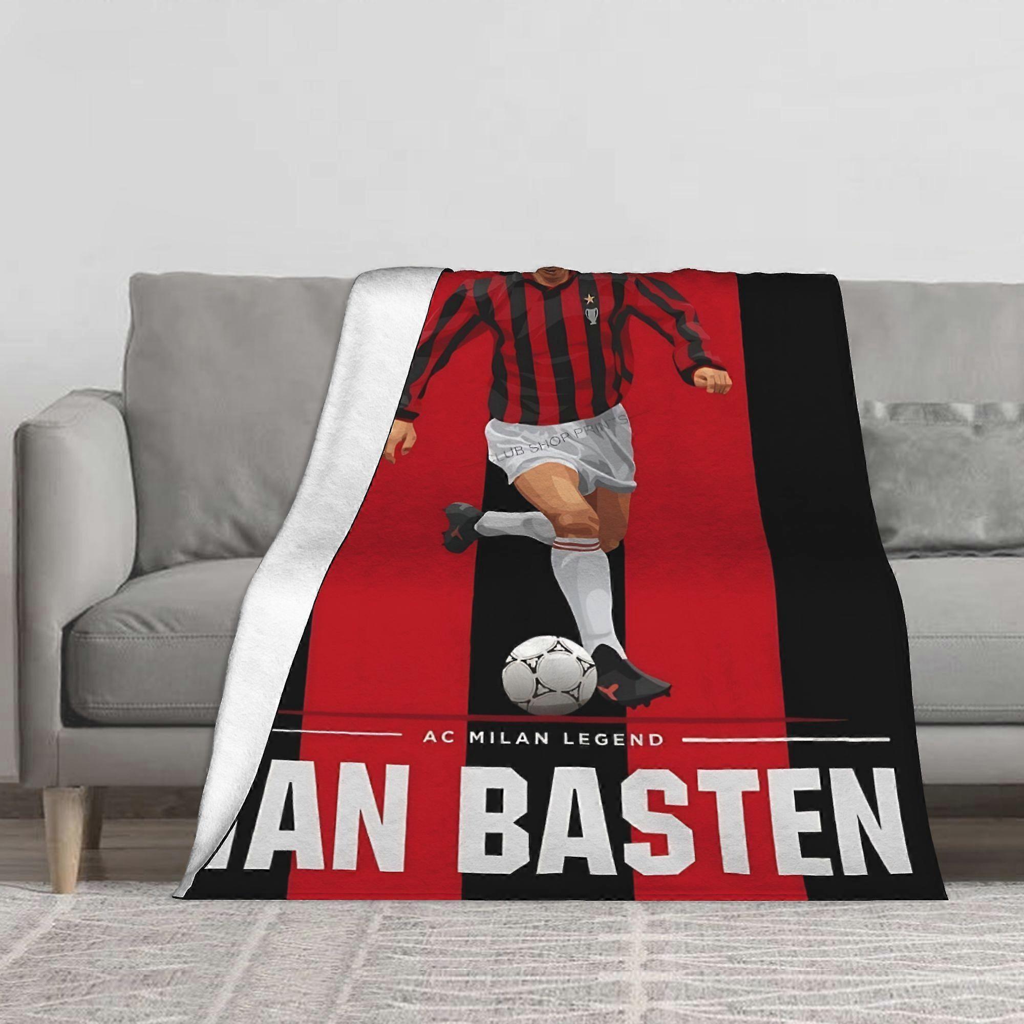 Marco Van Basten Themed Blanket, Thick And Warm Flannel Blanket, Comfortable And Soft for All Seasons, Suitable for Sofa-QAZLK74